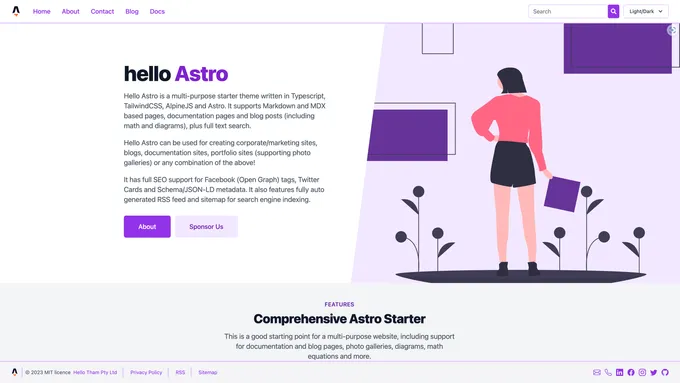 Hello Astro screenshot