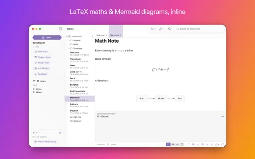 HelloNotes editor screenshot